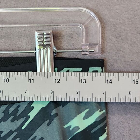 Womens L Nike Dri-Fit Legging 3/4 Crop Green Pattern - Picture 6 of 11